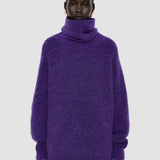 Purple Meslay Brushed Alpaca Jumper - Joseph