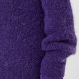 Purple Meslay Brushed Alpaca Jumper - Joseph