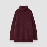 Purple Meslay Brushed Alpaca Knitwear - Joseph
