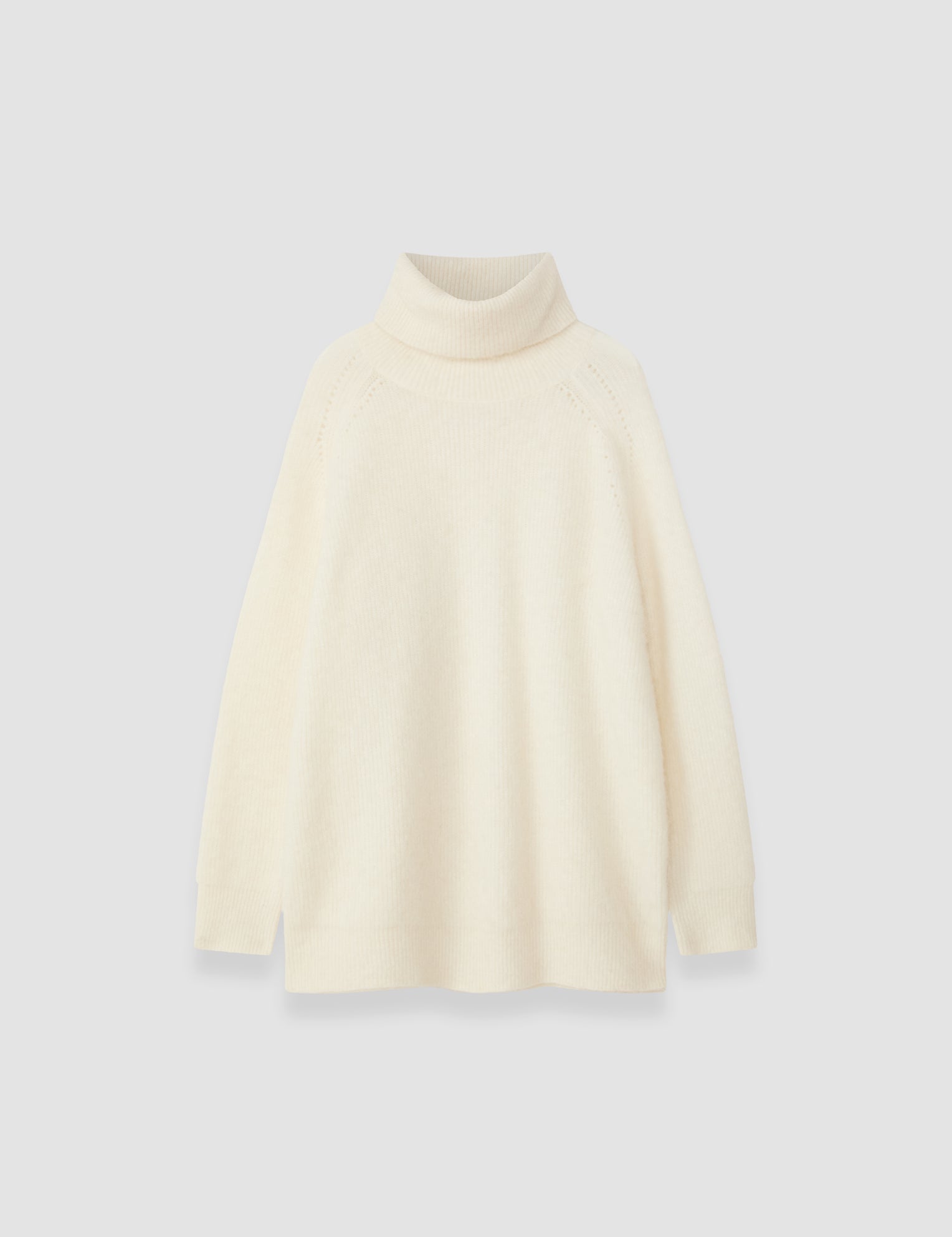 White Meslay Brushed Alpaca Knitwear - Joseph