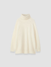 White Meslay Brushed Alpaca Knitwear - Joseph