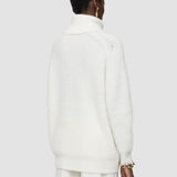 White Meslay Brushed Wool Jumper - Joseph