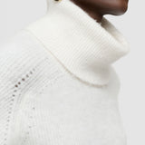 White Meslay Brushed Wool Jumper - Joseph