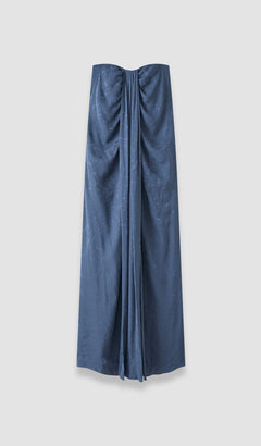 Blue Mia Leopard Jacquard Dress - Joseph