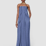 Blue Mia Leopard Jacquard Dress - Joseph