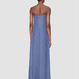 Blue Mia Leopard Jacquard Dress - Joseph