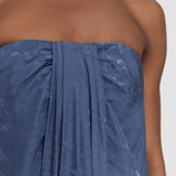 Blue Mia Leopard Jacquard Dress - Joseph