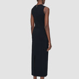 Black Mille Compact Milano Knit Dress - Joseph