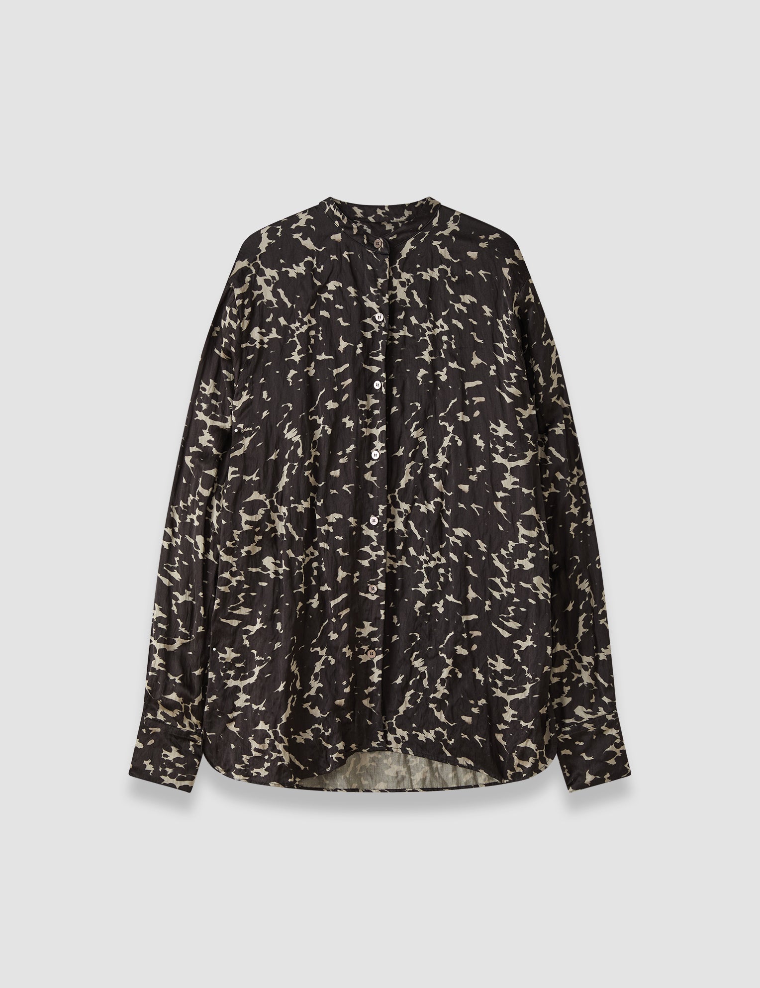 Brown Millie Printed Crinkle Blouse - Joseph