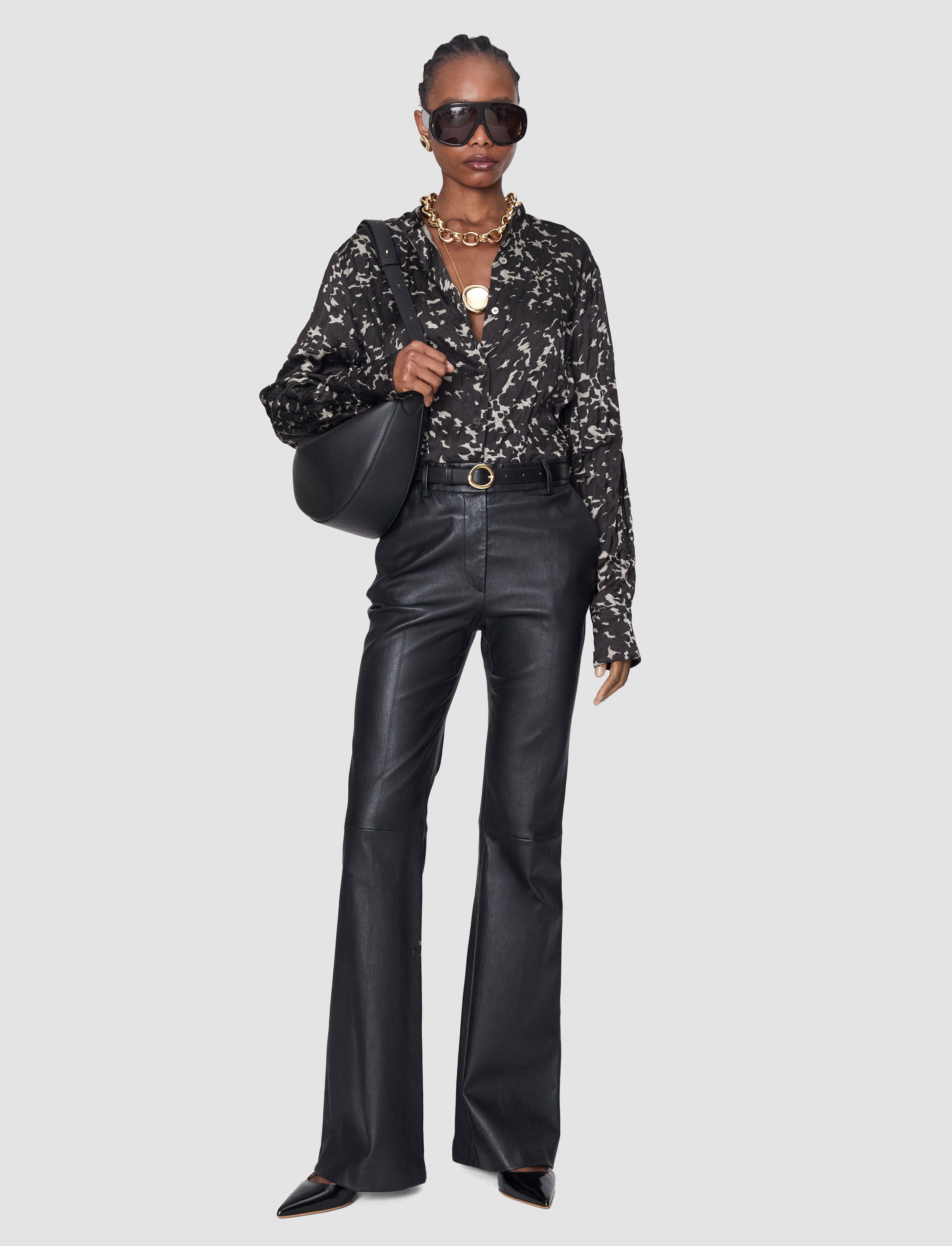 brown-millie-printed-crinkle-blouse-JOSEPH