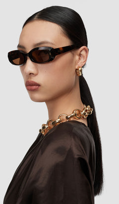 Gold Mini Bean Hoop Earrings - Joseph