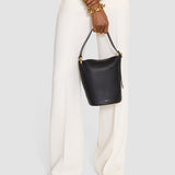 Black Mini Bucket Leather Bag - Joseph
