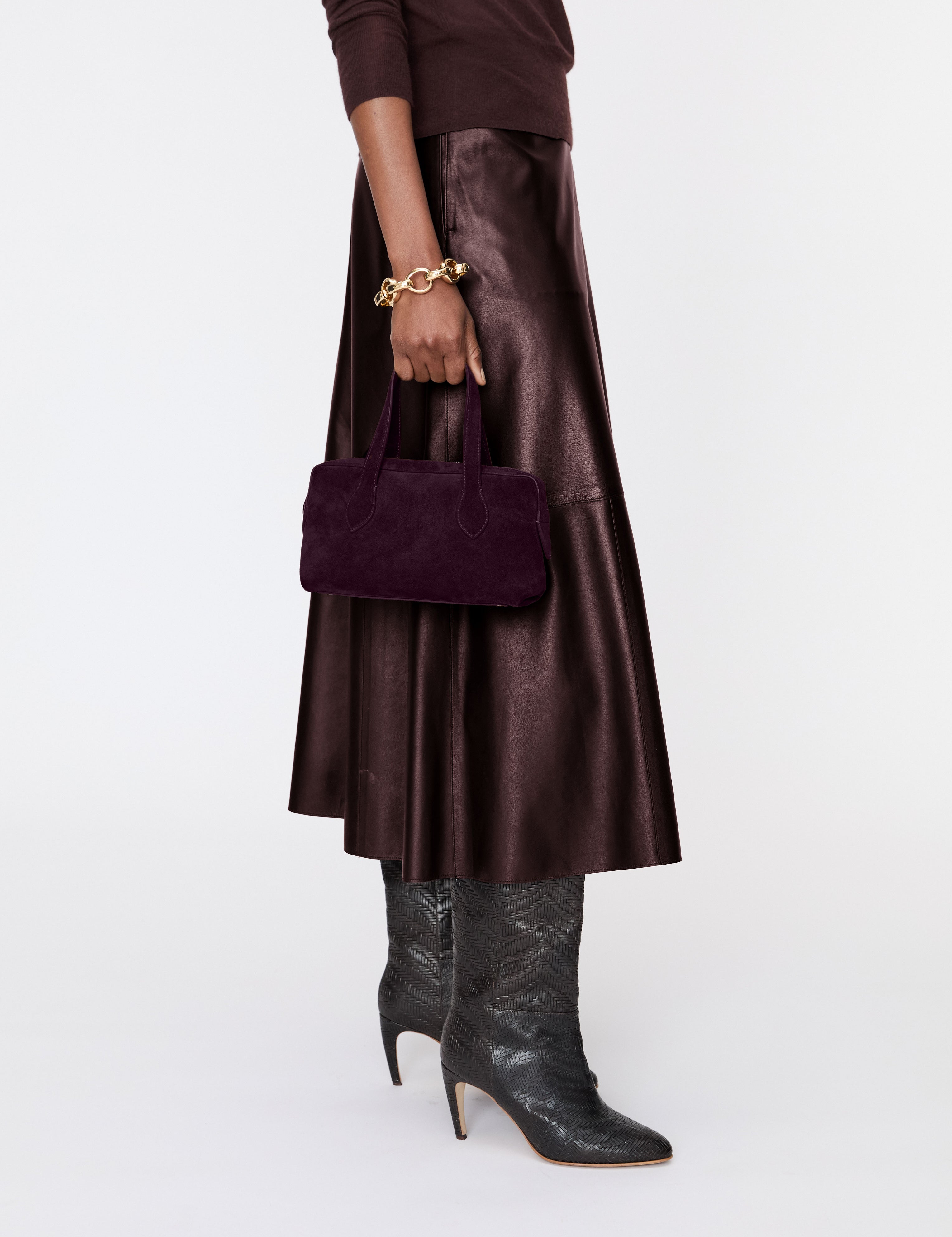 Purple Mini Loaf Leather Bag - Joseph