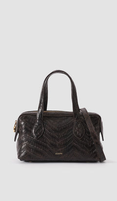 Brown Mini Loaf Woven Leather Bag - Joseph
