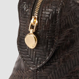 Brown Mini Loaf Woven Leather Bag - Joseph