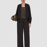 Mira Satin Twill Bomber Jacket