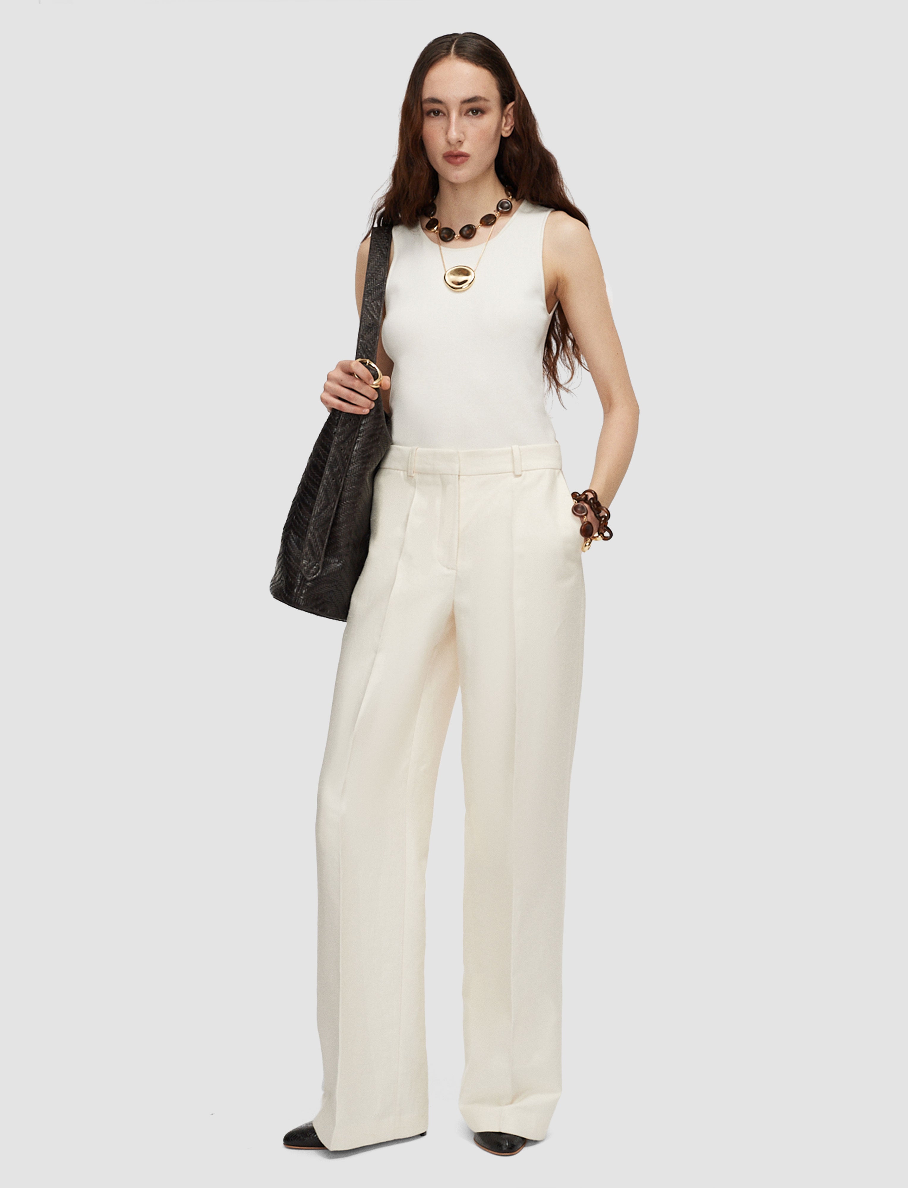 beige-mitae-cotton-silk-blend-trousers-JOSEPH