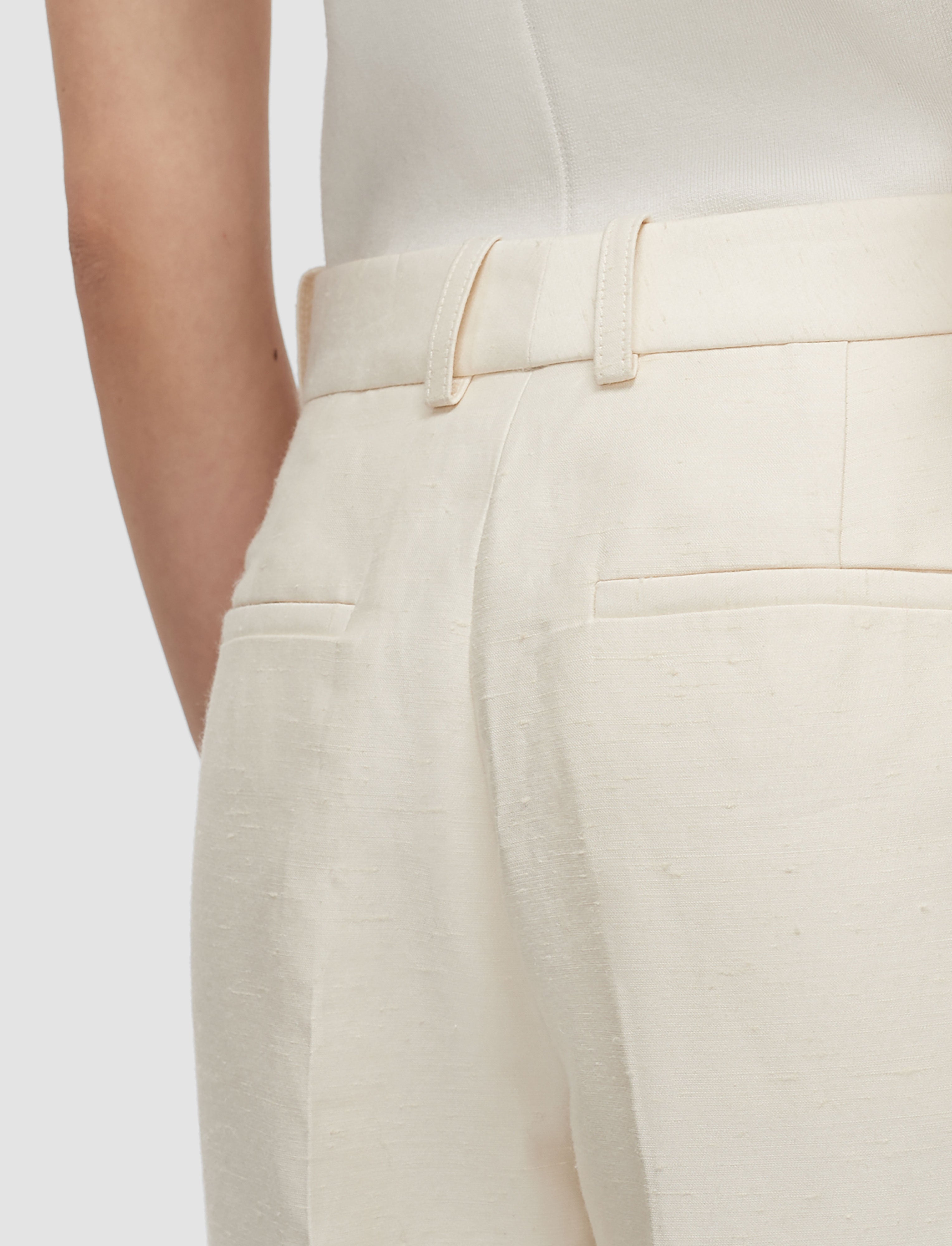 beige-mitae-cotton-silk-blend-trousers-JOSEPH