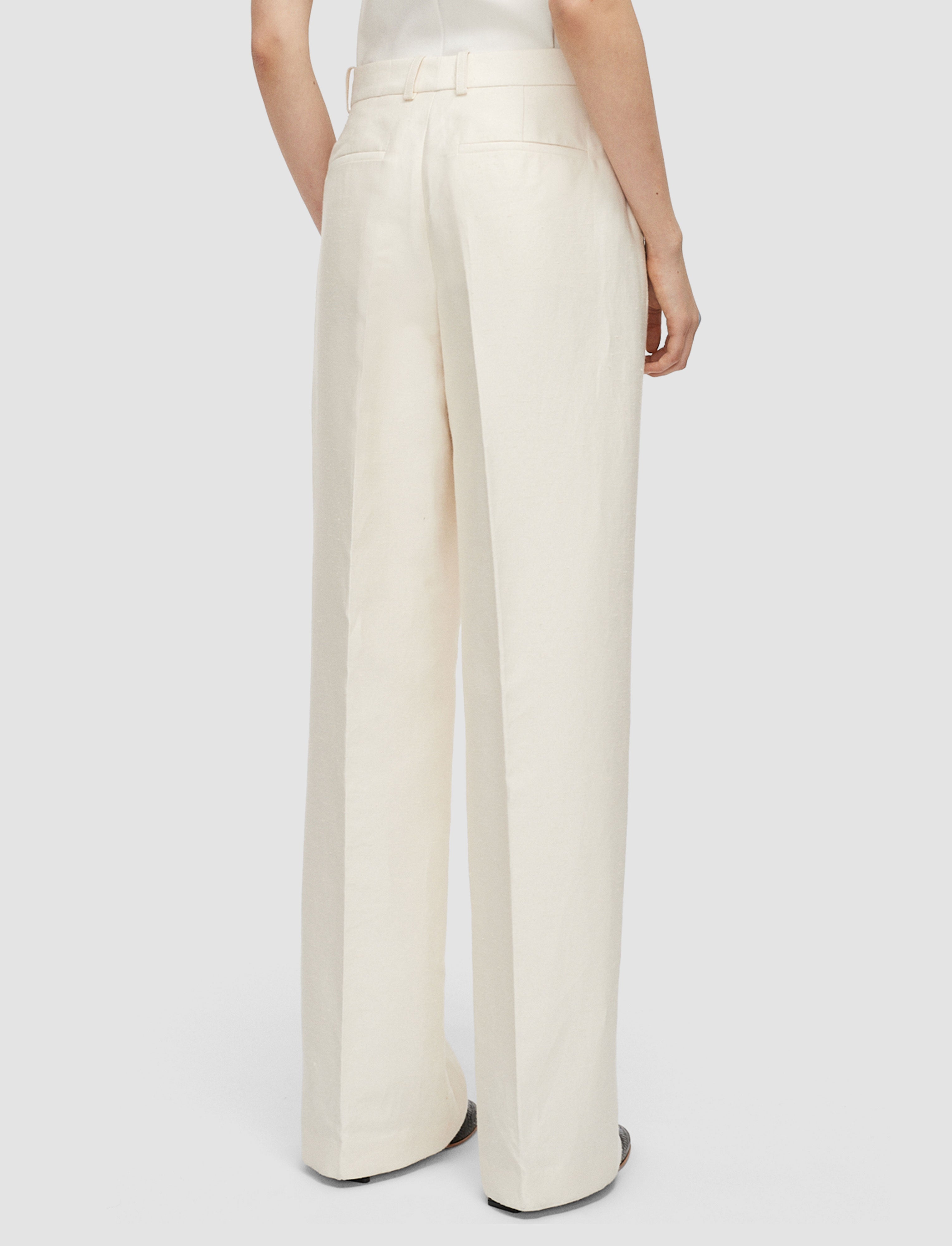 beige-mitae-cotton-silk-blend-trousers-JOSEPH