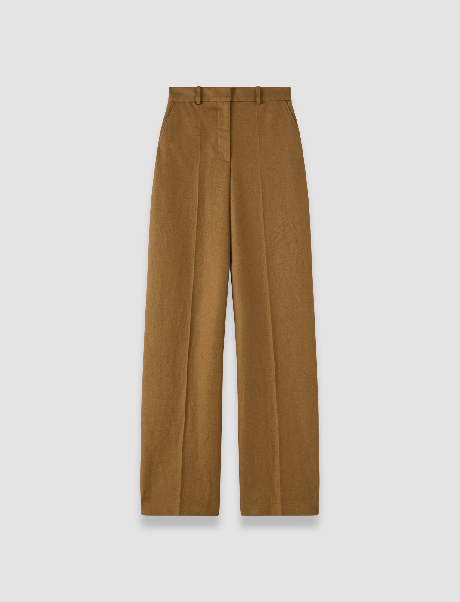 brown-mitae-cotton-twill-trousers-JOSEPH