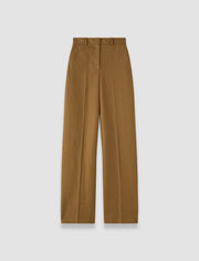 Brown Mitae Cotton Twill Trousers - Joseph