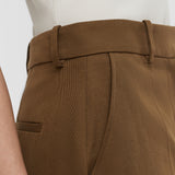 Brown Mitae Cotton Twill Trousers - Joseph
