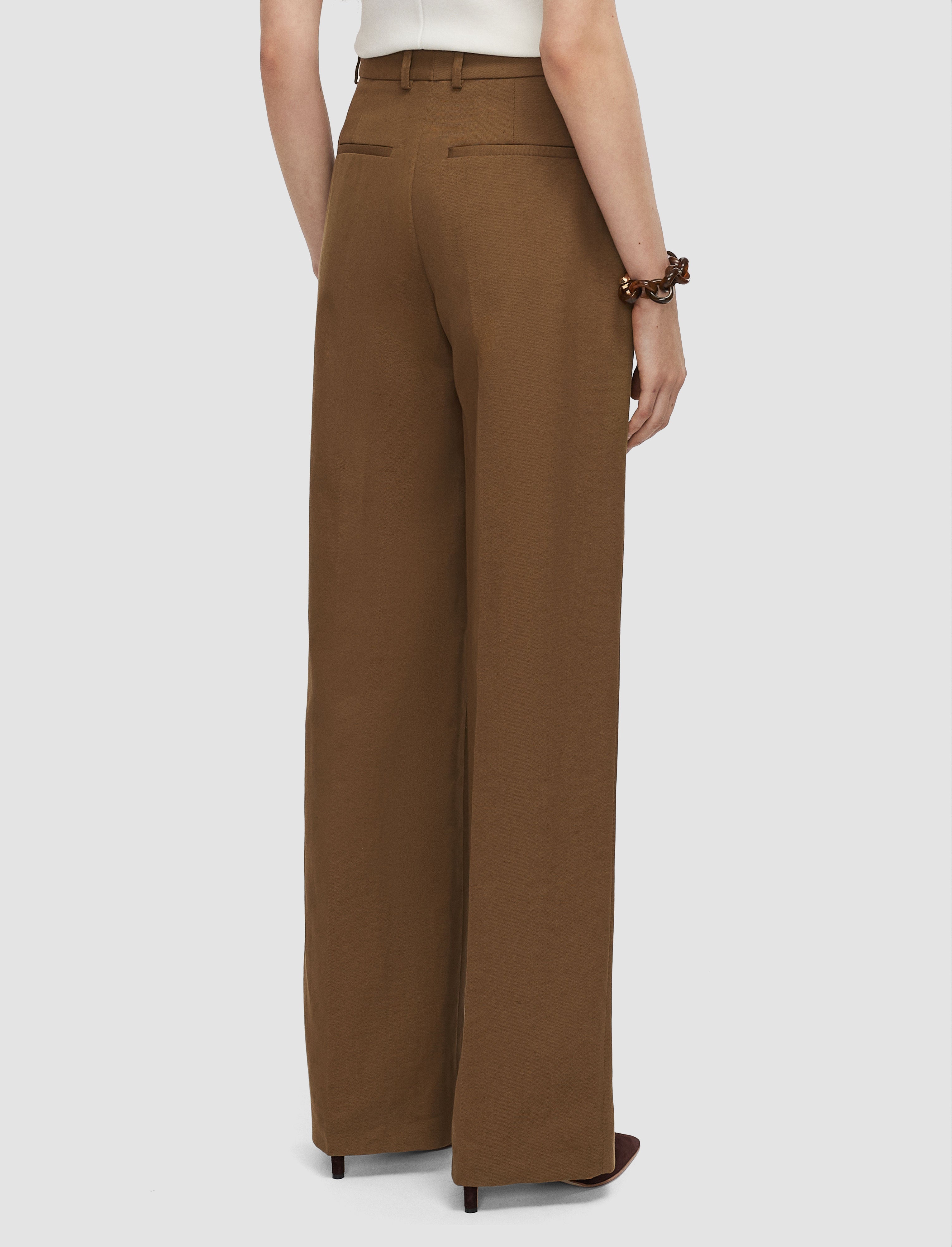 brown-mitae-cotton-twill-trousers-JOSEPH