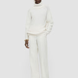 White Mitae Textured Wool Trousers - Joseph