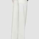 White Mitae Textured Wool Trousers - Joseph