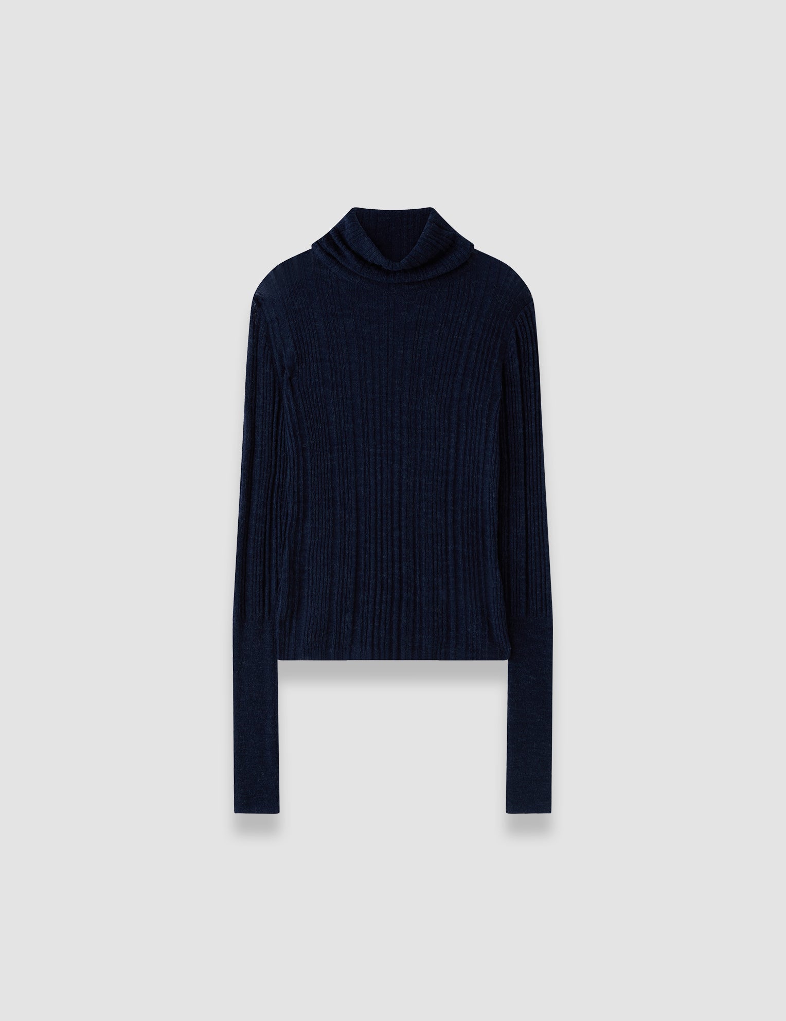 Blue Molony Sheer Wool Rib Jumper - Joseph