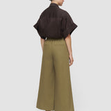 Green Moni Light Cotton Trousers - Joseph