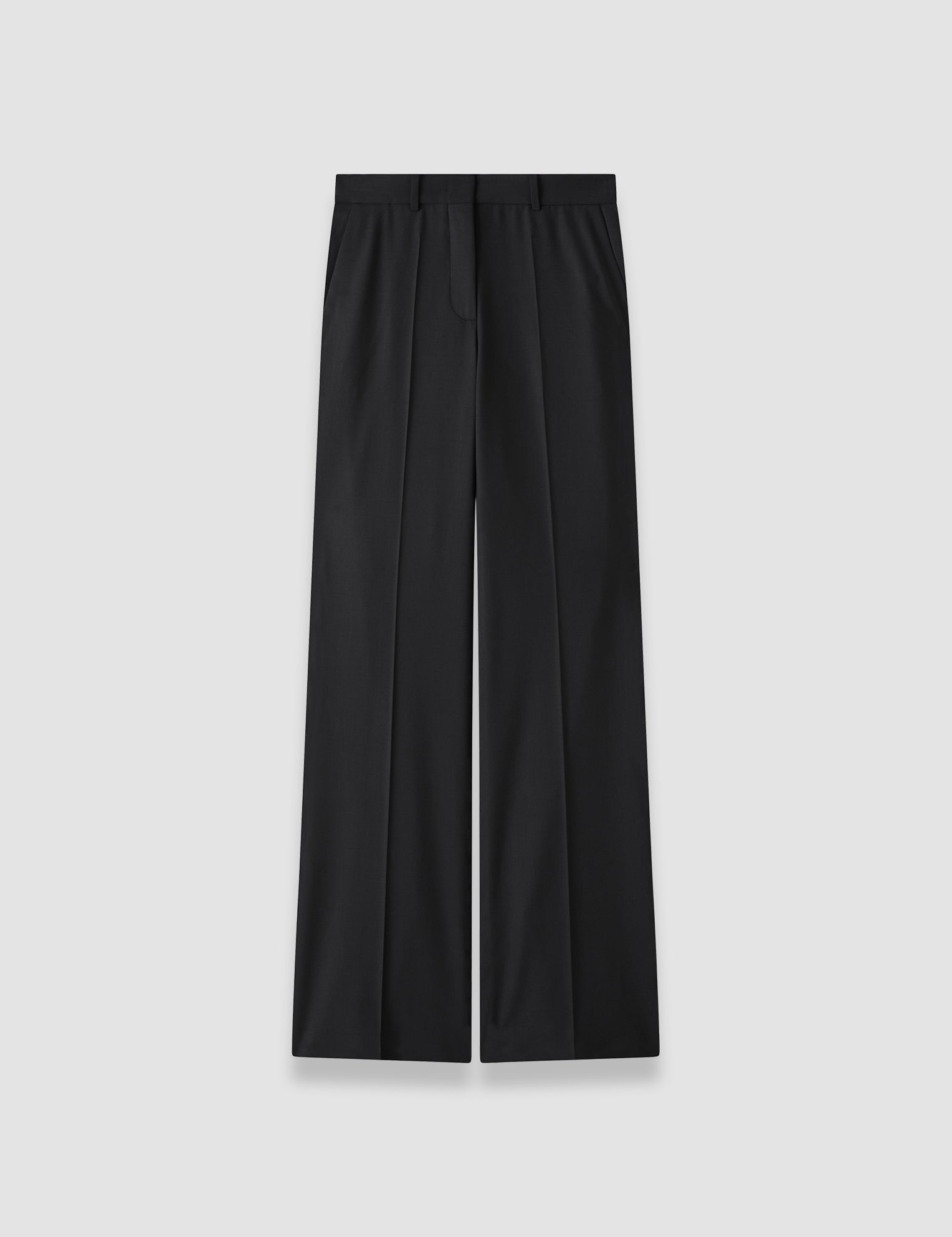 Black Morissey Comfort Cady Trousers - Joseph