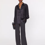 Black Morissey Comfort Cady Trousers - Joseph