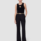 Black Morissey Tailoring Wool Stretch Trousers - Joseph