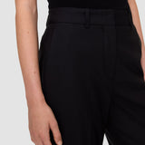 Black Morissey Tailoring Wool Stretch Trousers - Joseph