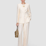Beige Myra Cotton Silk Blend Jacket - Joseph