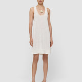 White Nahra Open Cotton Knit Dress - Joseph