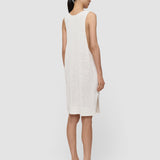 White Nahra Open Cotton Knit Dress - Joseph