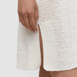 White Nahra Open Cotton Knit Dress - Joseph