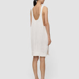 White Nahra Open Cotton Knit Dress - Joseph