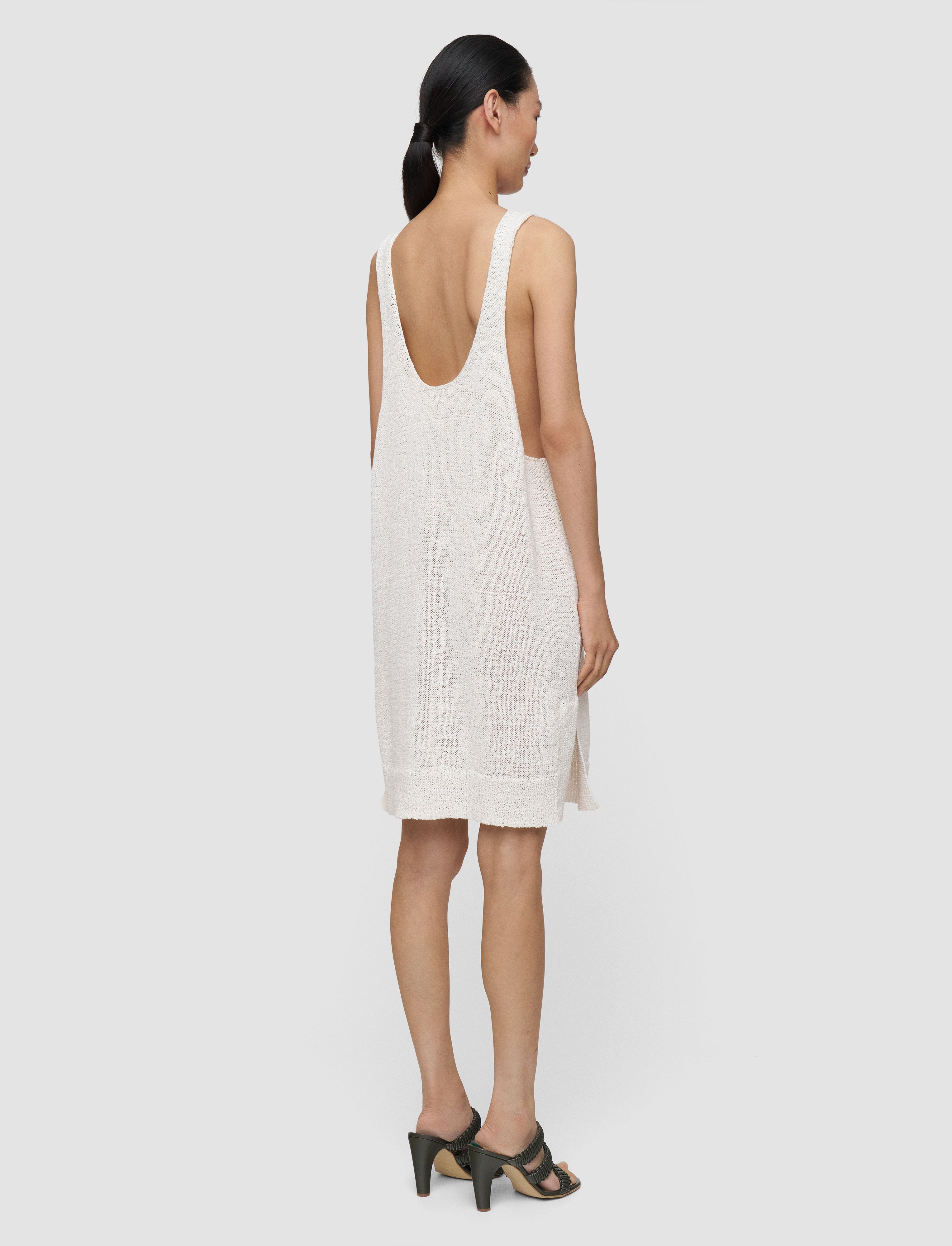 white-nahra-open-cotton-knit-dress-JOSEPH
