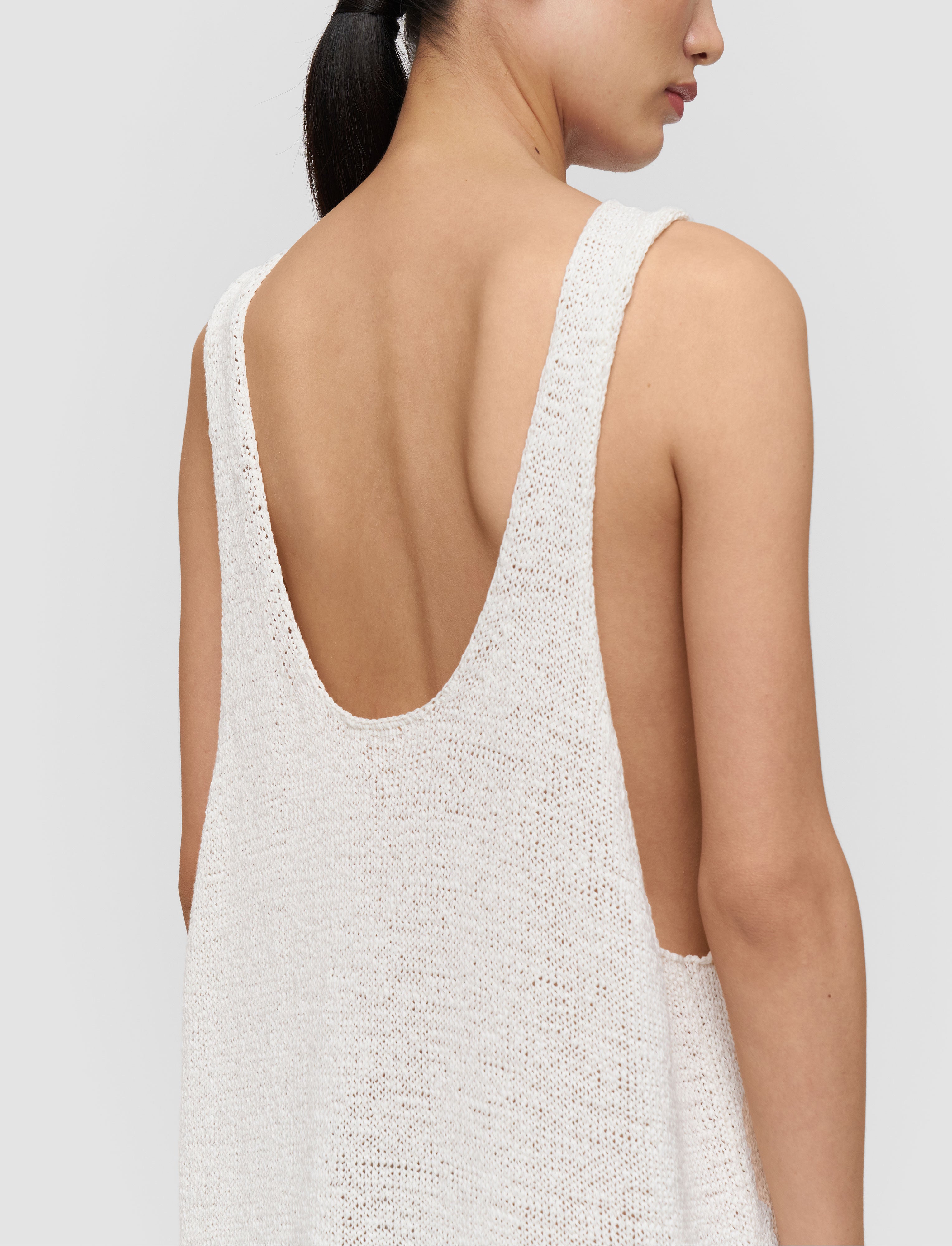 white-nahra-open-cotton-knit-dress-JOSEPH