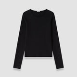 Black Nali Silk Stretch Top - Joseph