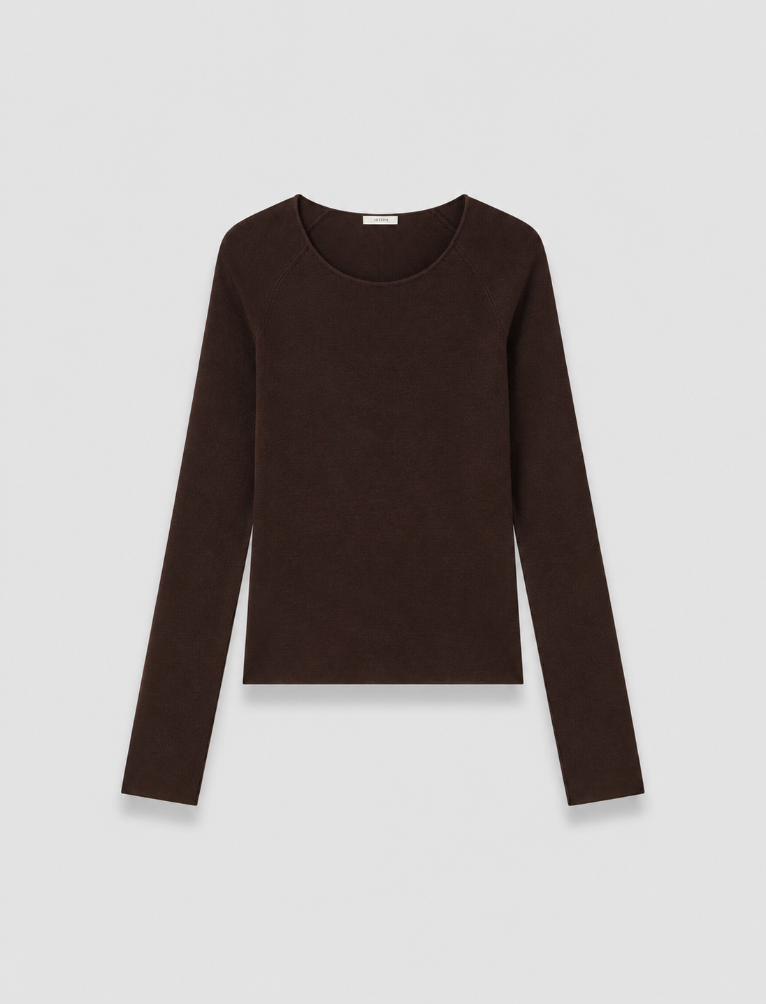 marron-top-nali-en-stretch-de-soie-JOSEPH