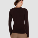 Brown Nali Silk Stretch Top - Joseph