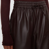 Brown Nat Soft Nappa Trousers - Joseph