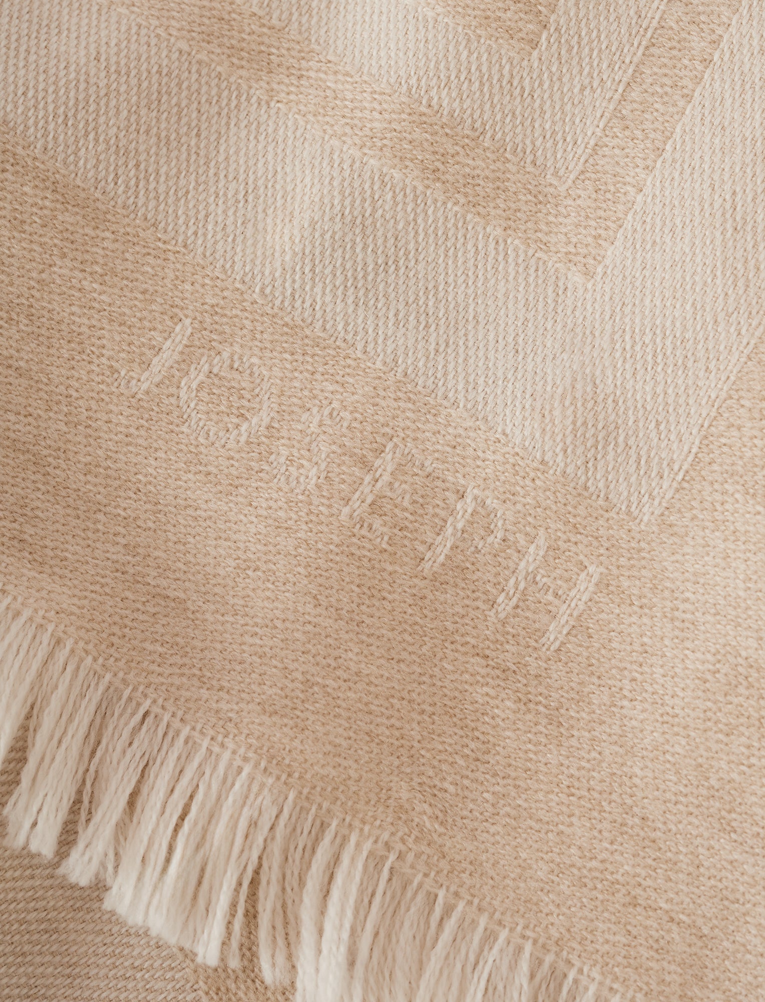 Neoma Wool Jacquard スカーフ - ベージュ | JOSEPH JP