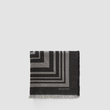 Grey Neoma Wool Jacquard Scarf - Joseph
