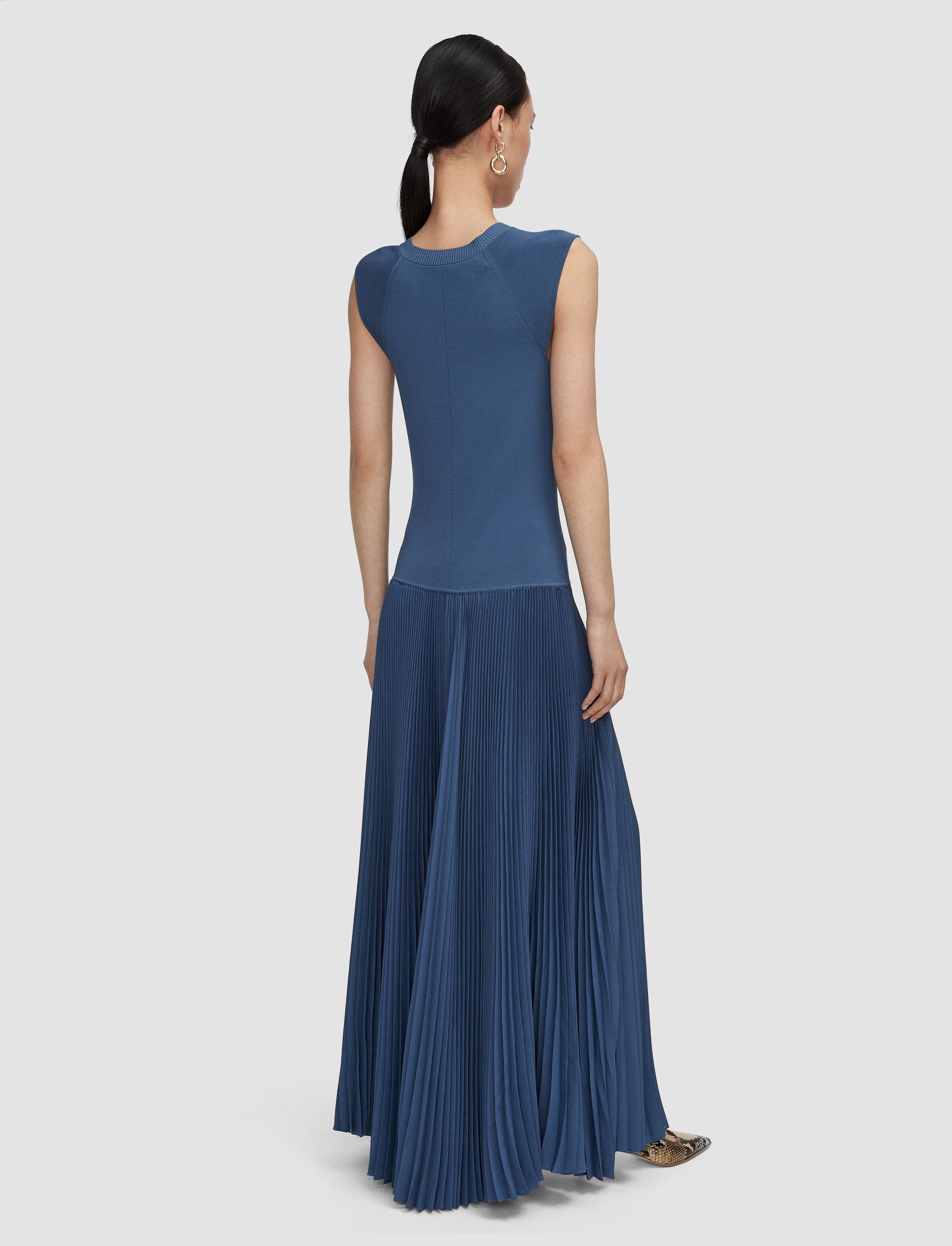 blue-nereus-light-viscose-knit-dress-JOSEPH