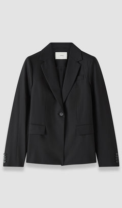 Black Jackie Wool Tailoring Stretch Jacket - Joseph